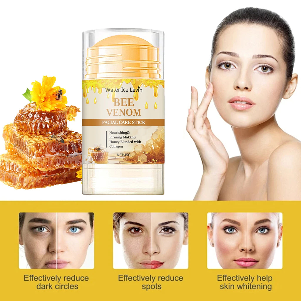 Bee Venom Honey Skincare Stick Portable Anti Aging Face Moisturizer