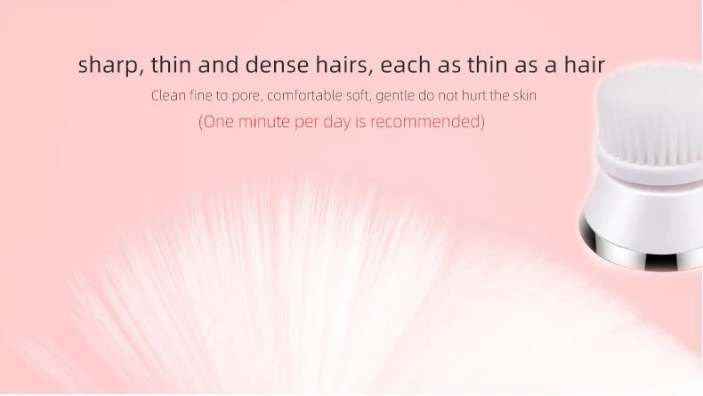 4-in-1 Electric Rotating Facial Cleansing Brush and Massager