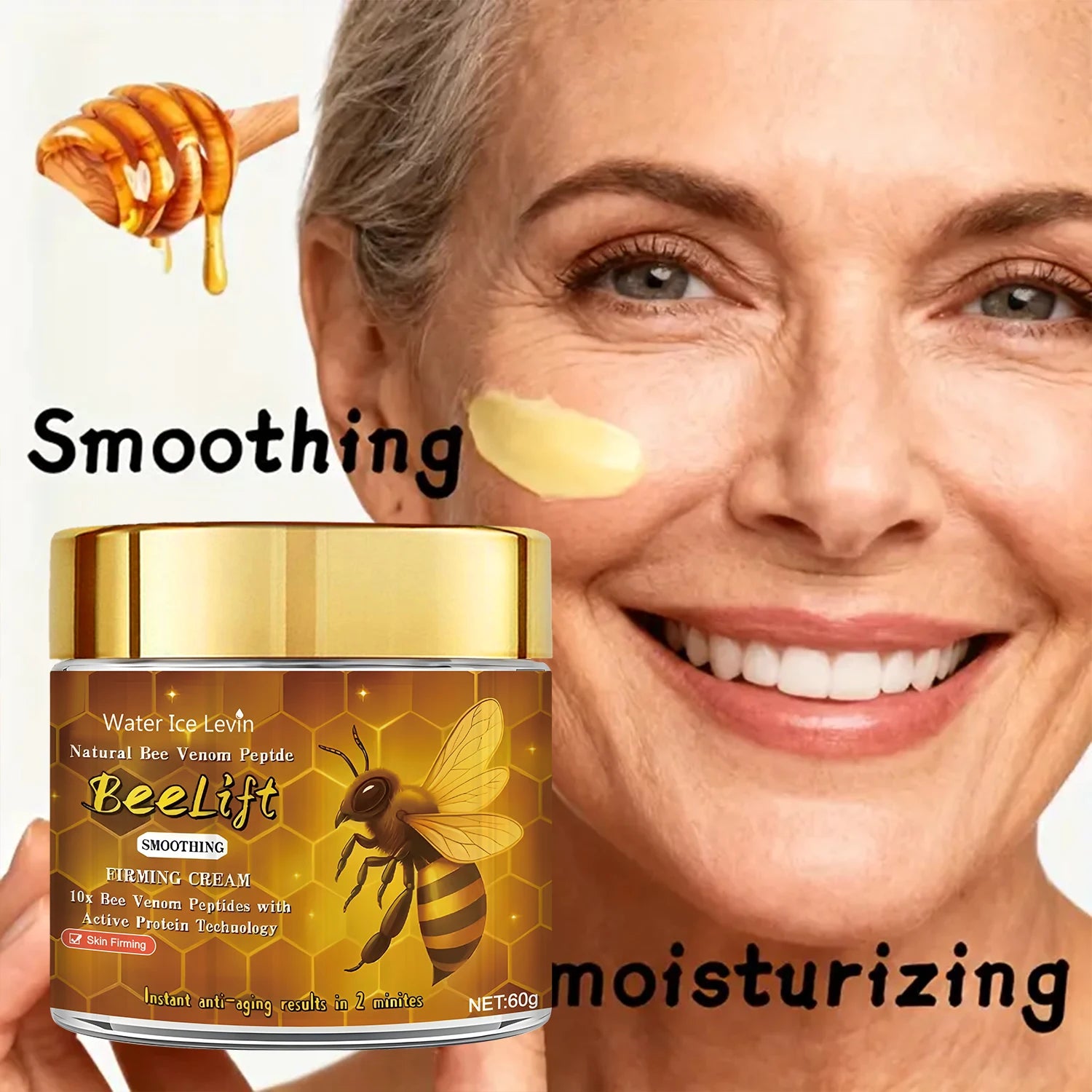 Bee Venom Peptide Firming Cream Anti Aging Moisturizer - 2