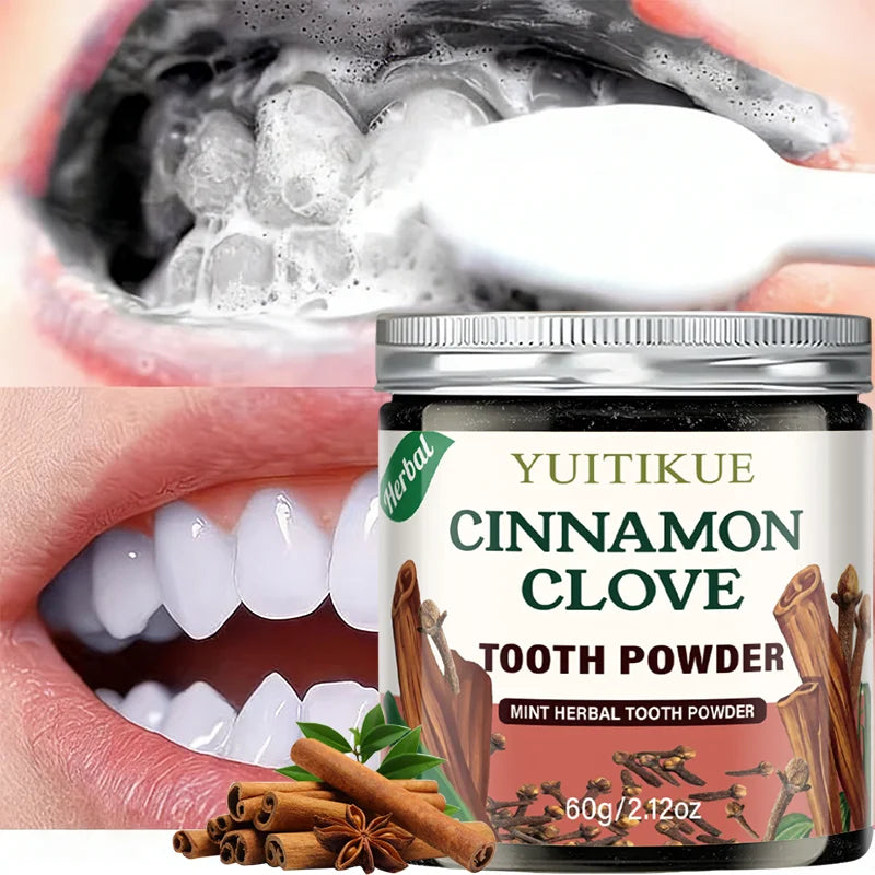 Yuitikue Cinnamon Clove Tooth Powder Natural Herbal Teeth Cleaning 60g - 8