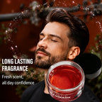 YUITIKUE Men Hair Styling Pomade Hard Hold Long Lasting Shine Wax