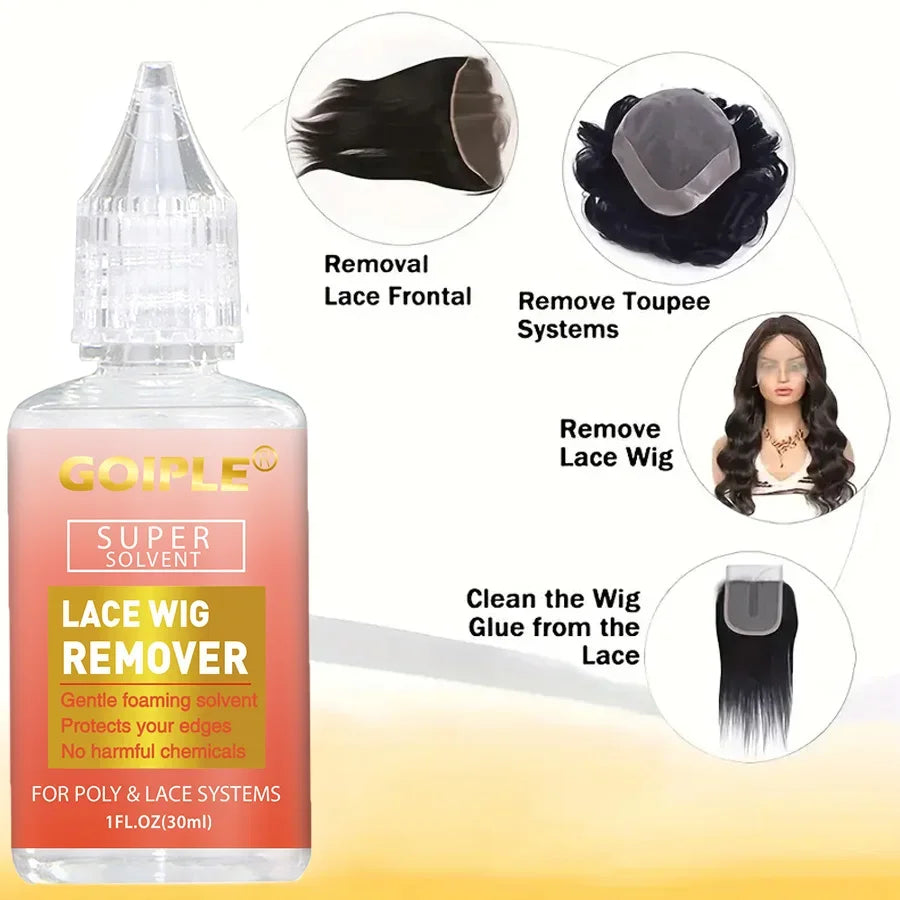 Lace Wig Installation Set with Melting Spray Adhesive Wax and Remover