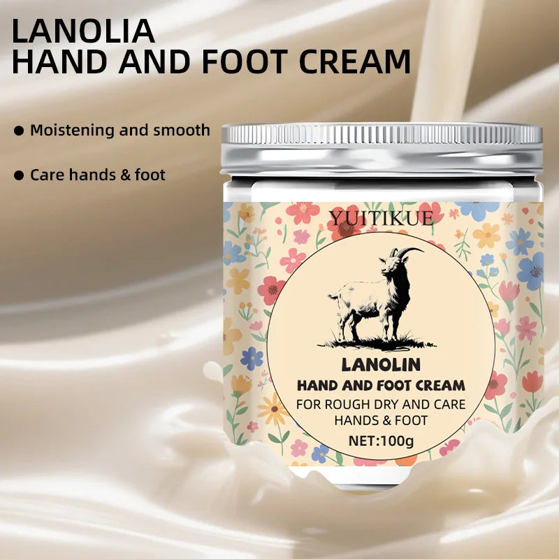 Lanolin Hand and Foot Cream Moisturizing Treatment for Dry Cracked Skin - 5