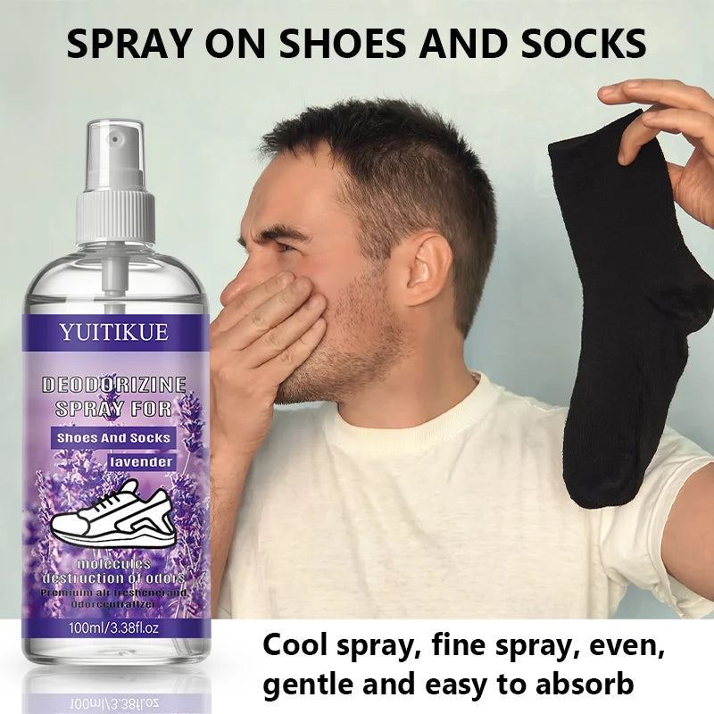 YUITIKUE Lavender Shoe and Sock Deodorizer Spray 100ml - 6