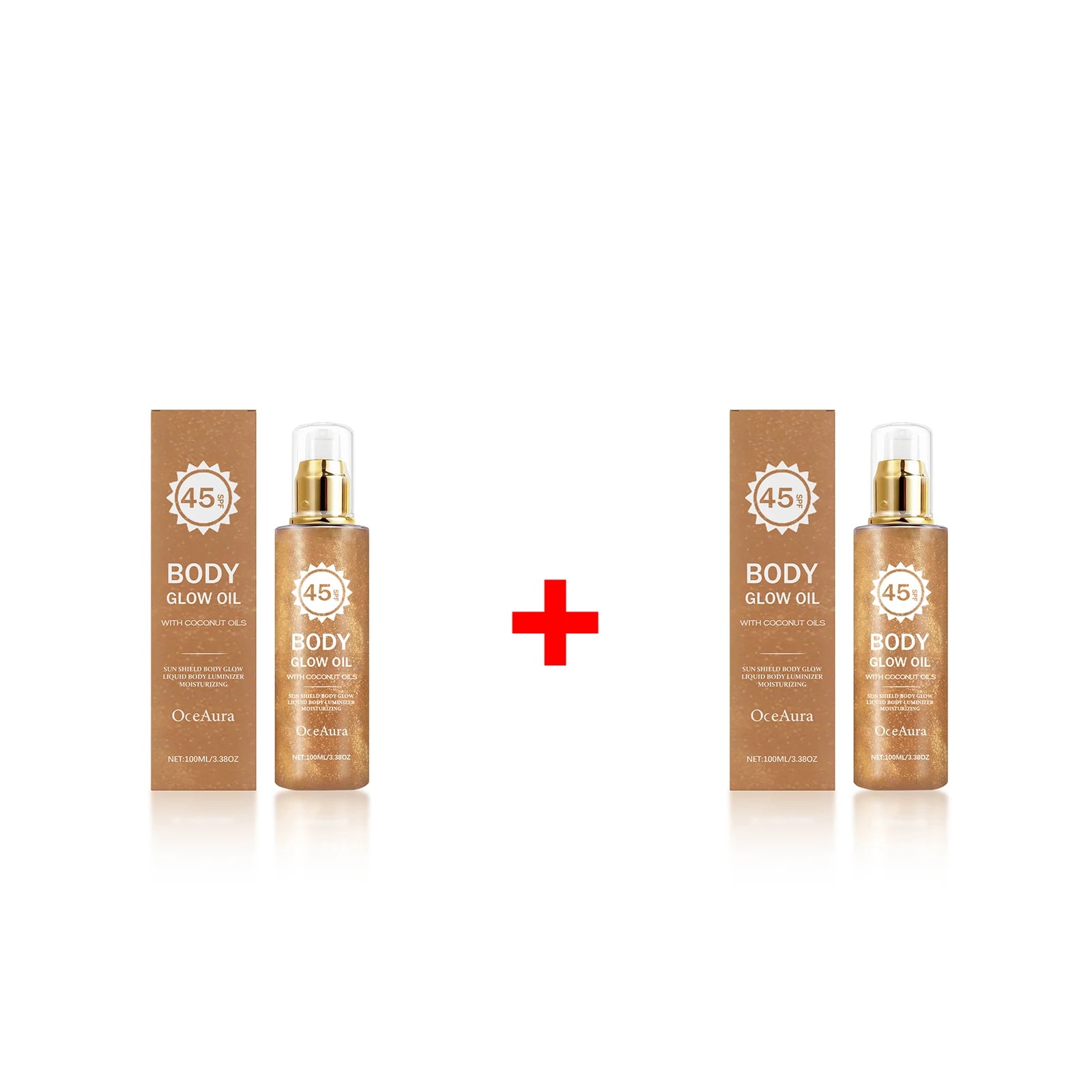 SPF 45 Coconut Glowing Body Oil Sun Protection - 16