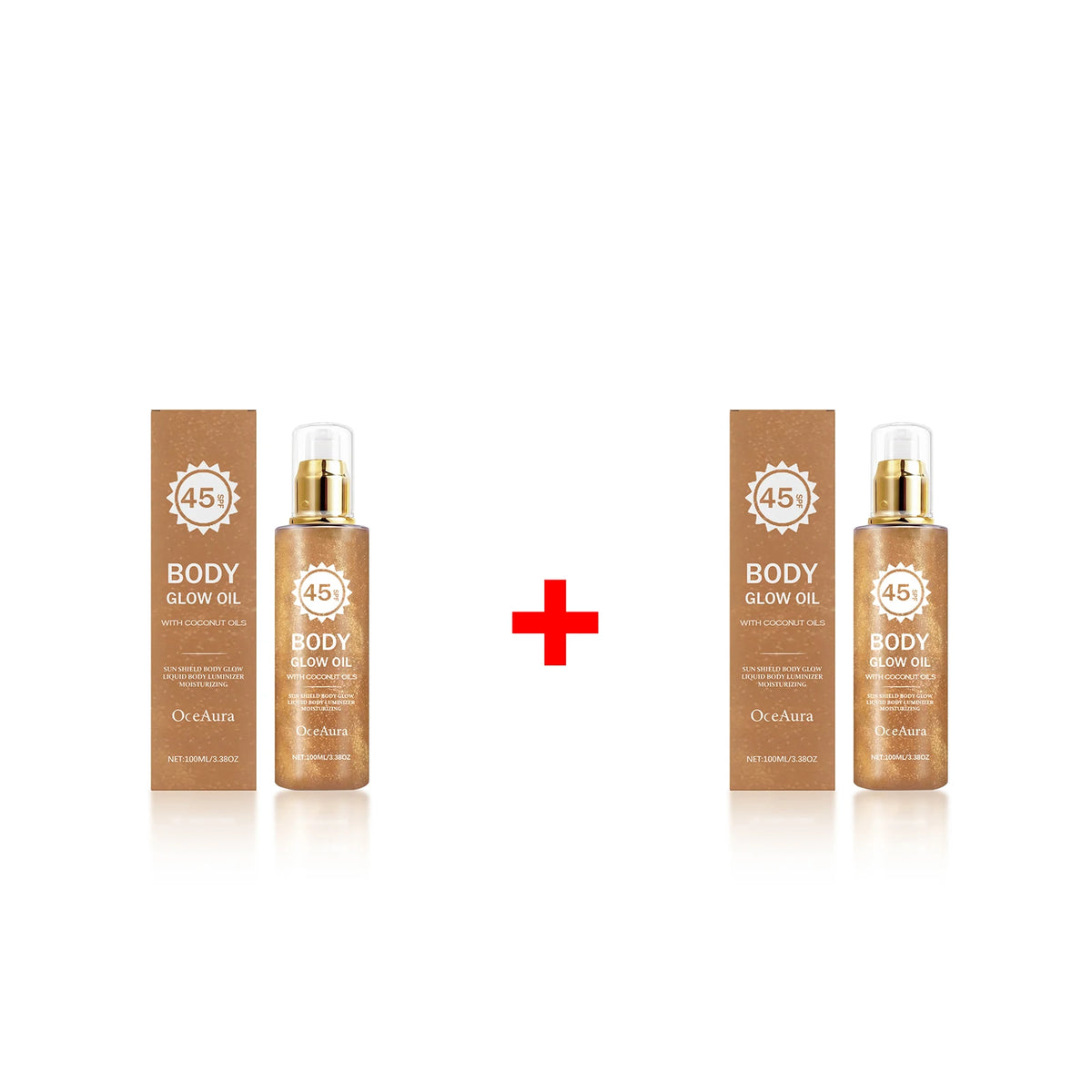 SPF 45 Coconut Glowing Body Oil Sun Protection