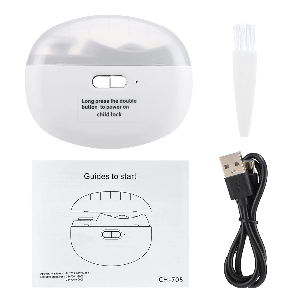Electric Automatic Nail Trimmer and Polisher for Safe Nail Care