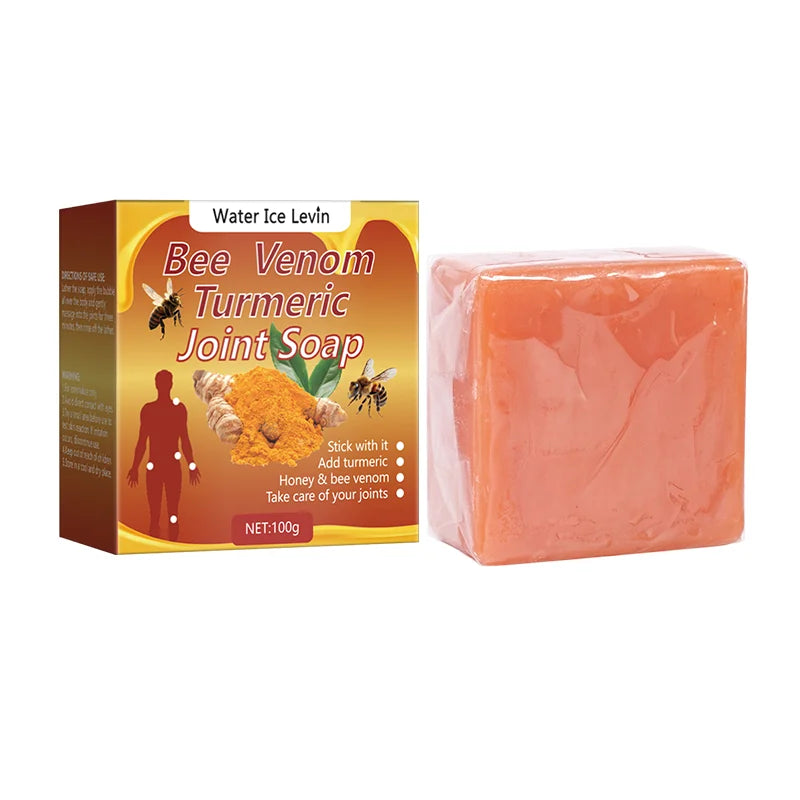 Bee Venom Turmeric Joint Soap Moisturizing Cleansing Bar 100g