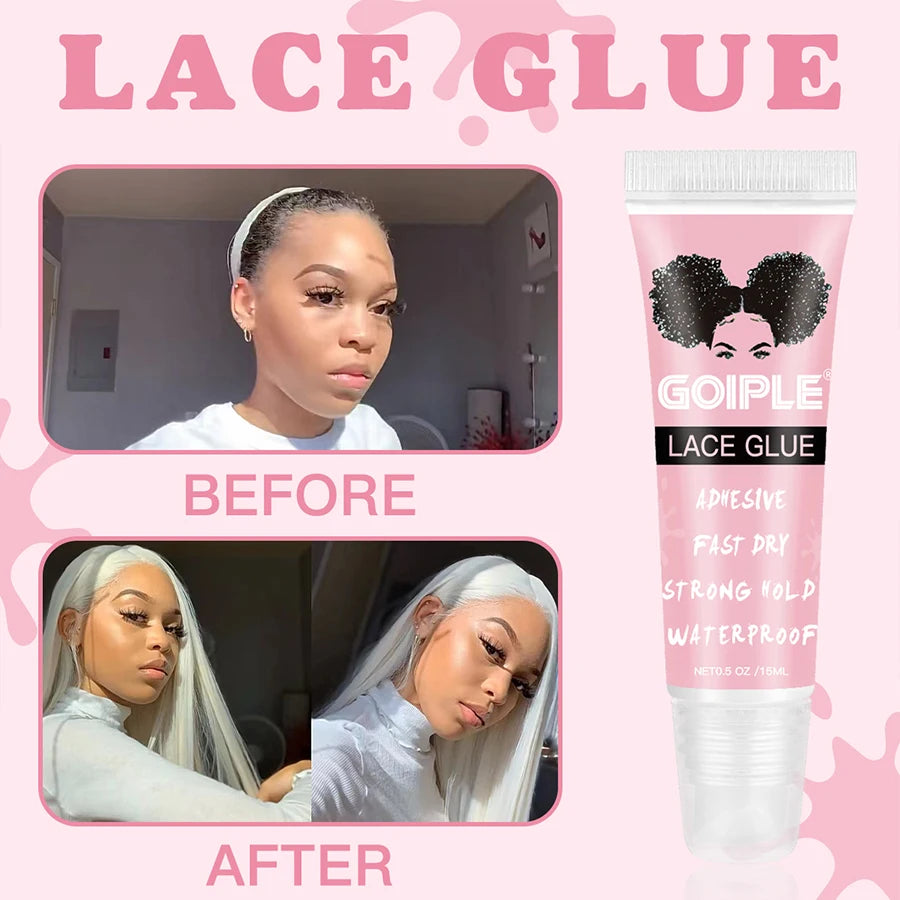 Waterproof Lace Wig Adhesive Glue for Hair Replacement Systems 3 Piece