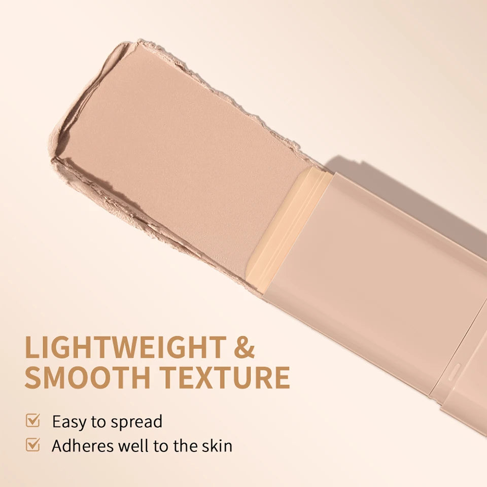 Matte Foundation Stick with Built-in Brush for Flawless Coverage - 15