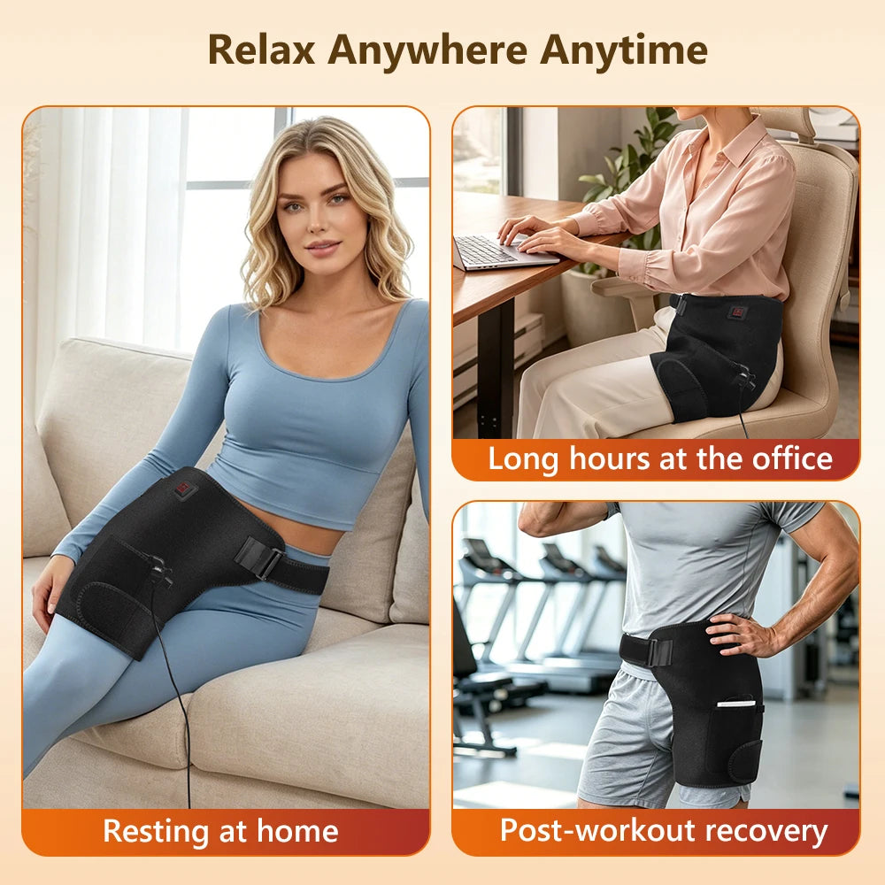 Red Light Therapy Heating Hip Support Brace