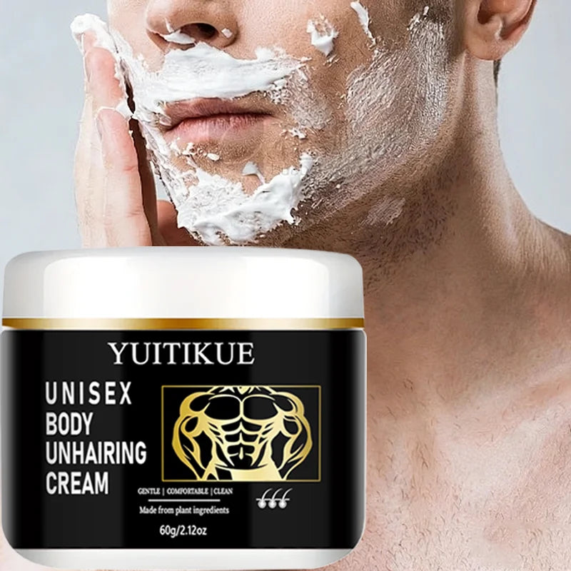 YUITIKUE Unisex Hair Remover Cream Gentle Body Depilatory 60g