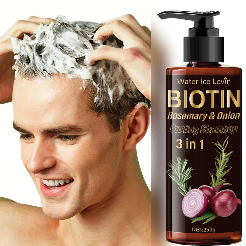 3-in-1 Biotin Rosemary and Onion Extract Hair Shampoo 250g - 7