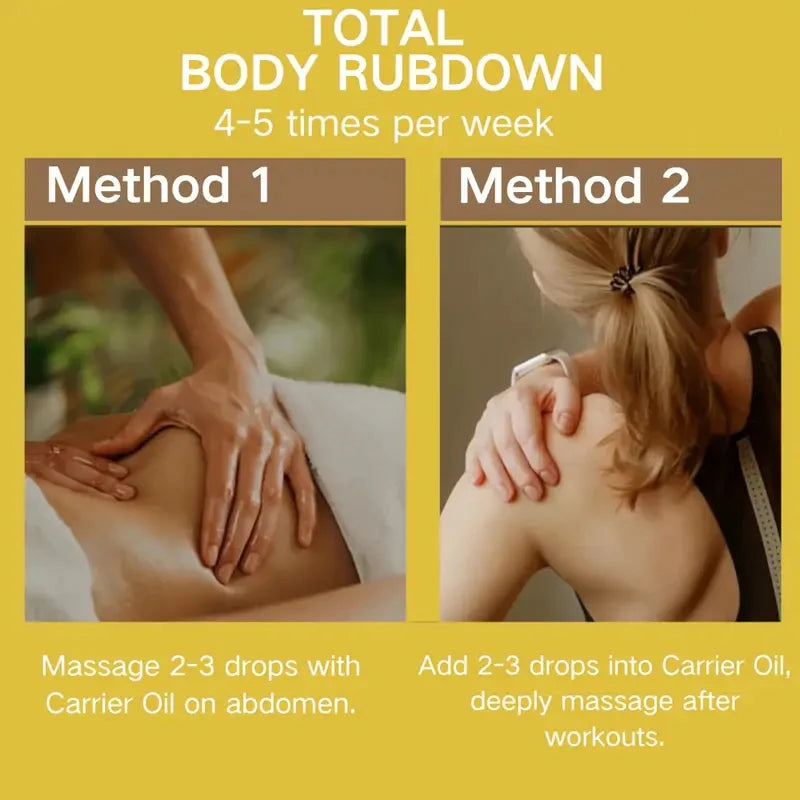 Bee Venom Turmeric Belly Firming Oil Moisturizing Body Massage Treatment
