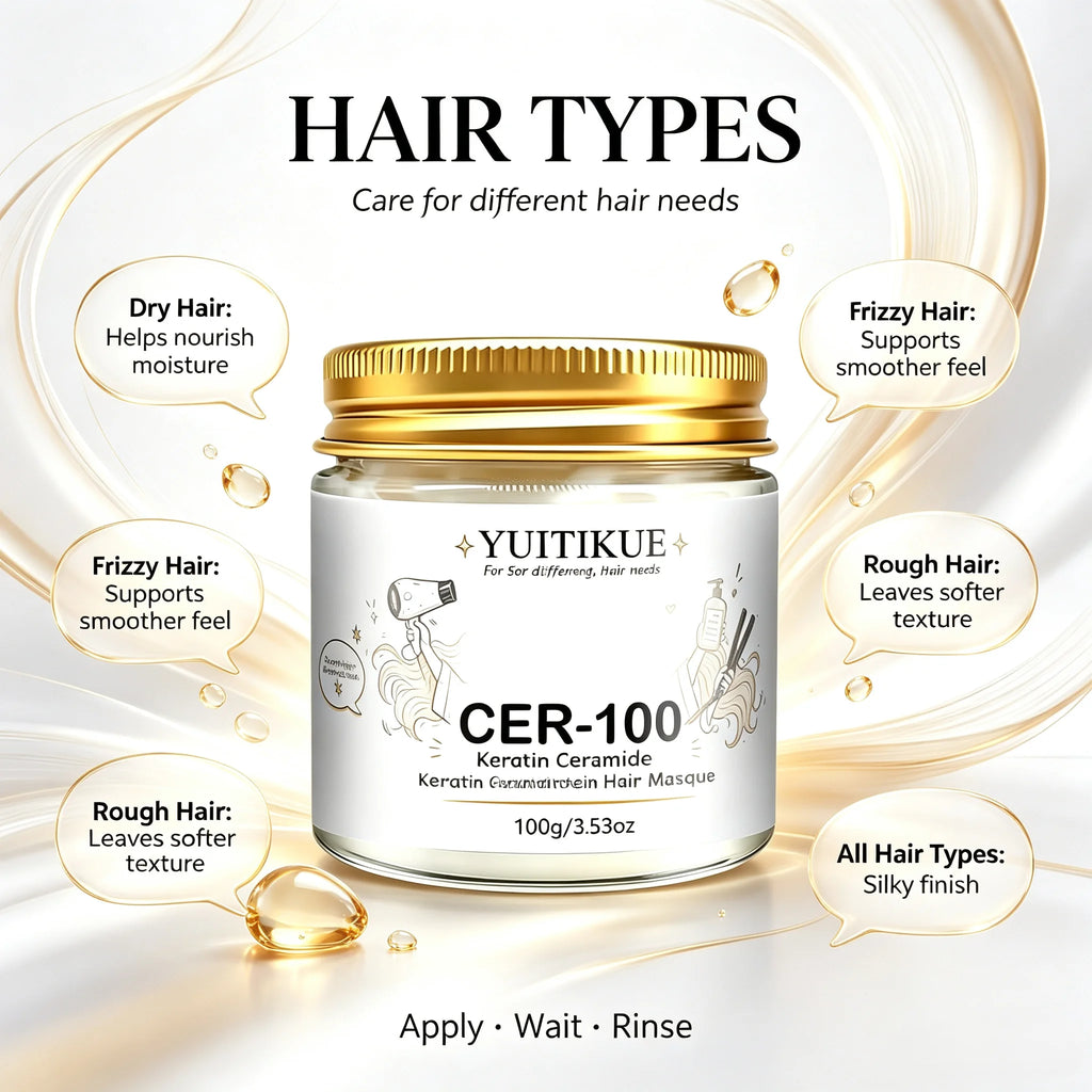 YUITIKUE CER-100 Keratin Ceramide Hair Mask Deep Conditioning Treatment