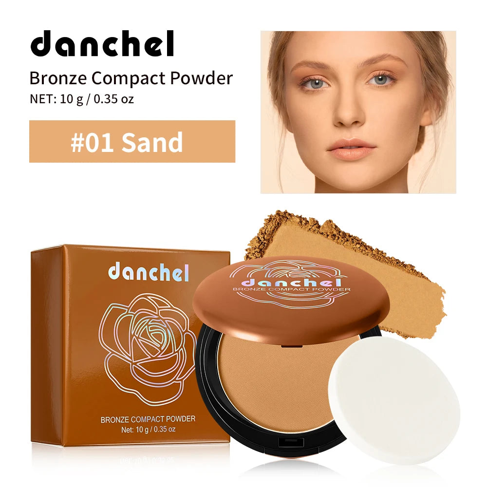 Matte Bronze Pressed Powder for Natural Sun-Kissed Look - 22