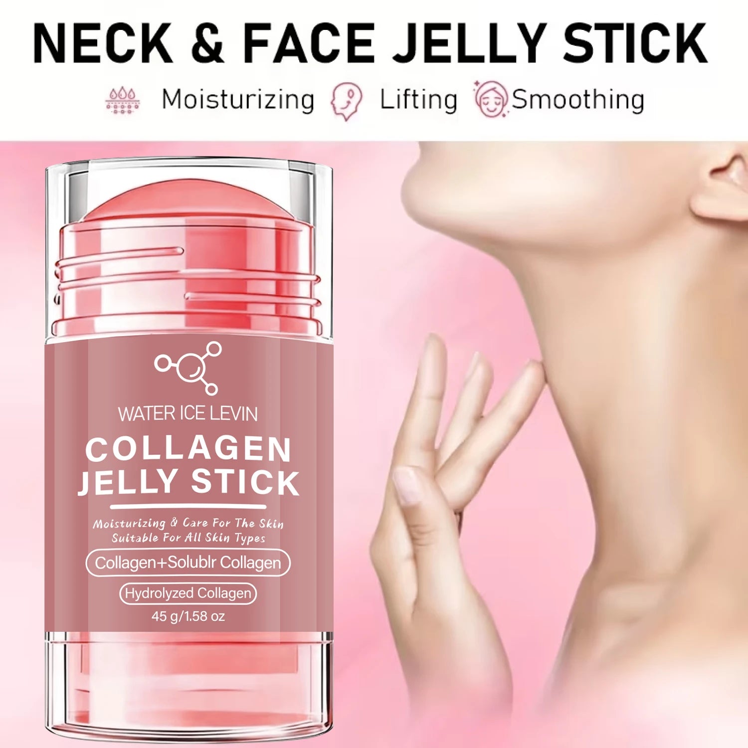 Collagen Jelly Stick Face and Neck Moisturizing Firming Skincare Balm - 1