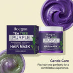 Tea Tree Purple Hair Mask for Neutralizing Brassiness and Hair Repair
