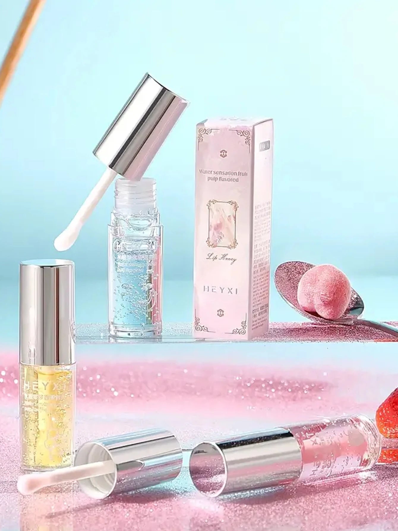 Fruit Pulp Moisturizing Lip Gloss Hydrating Tinted Lip Oil - 10