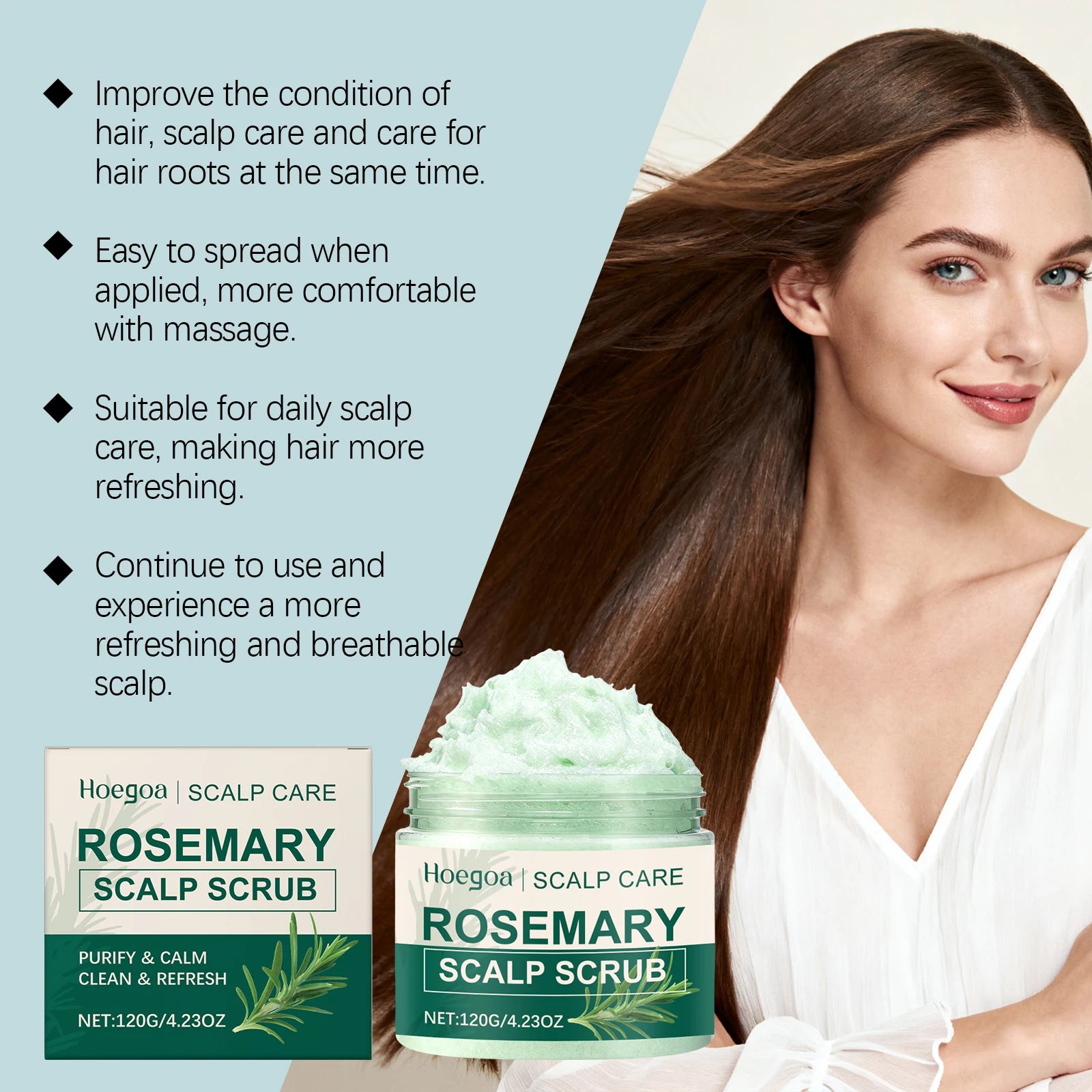 Rosemary Scalp Scrub Exfoliating Hair Treatment 120g - 13