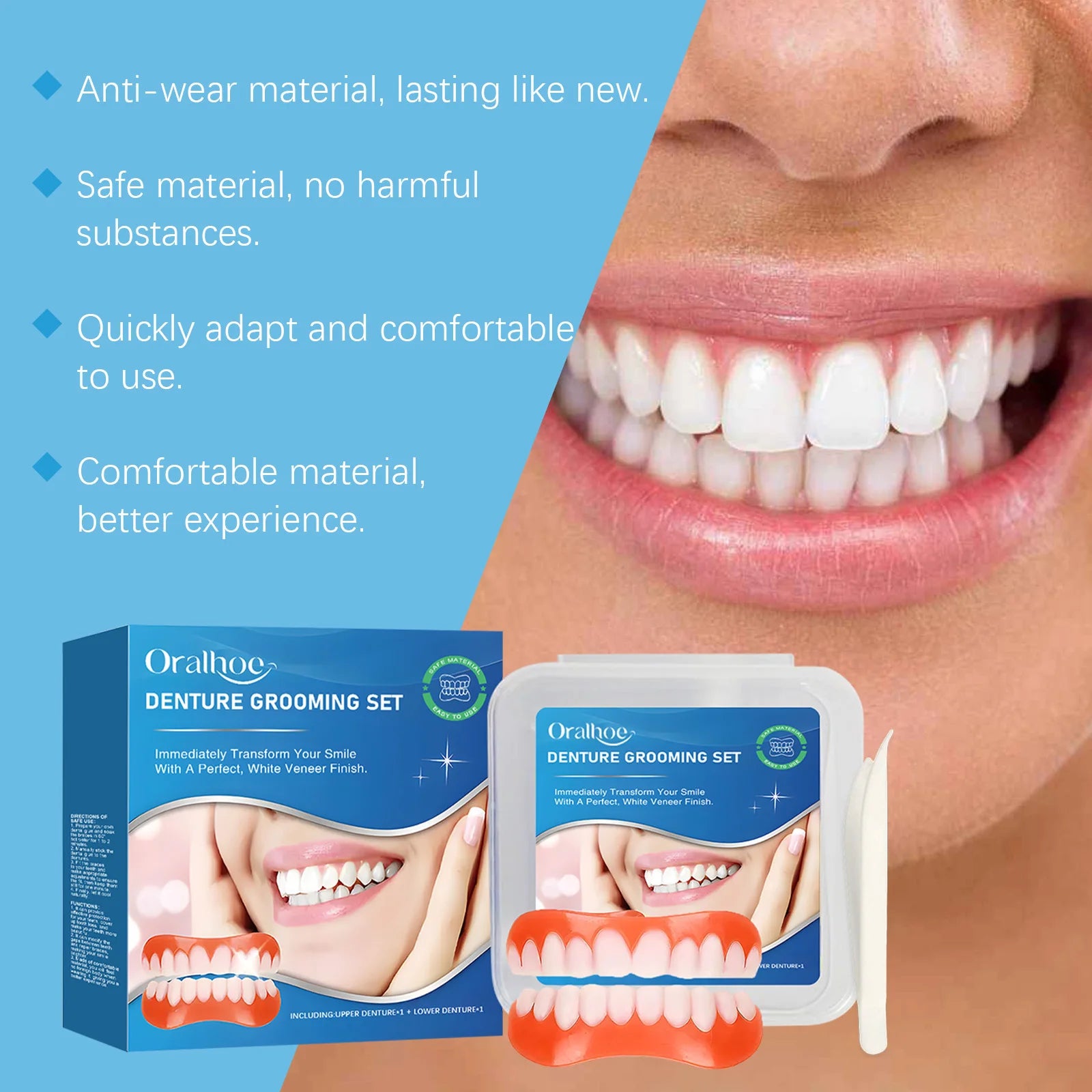 Temporary Silicone Denture Set for Smile Restoration - 20