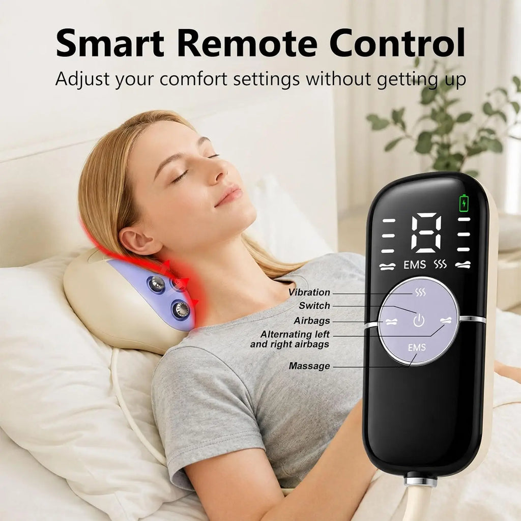 Cervical Neck Traction Massager with Metal Nodes
