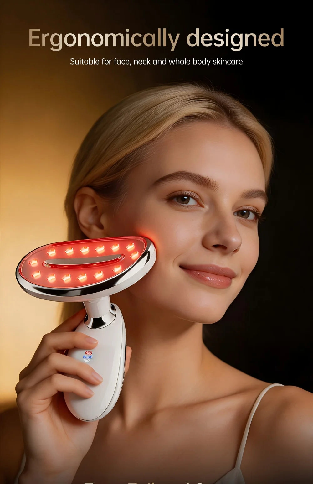 LED Facial and Body Skin Tightening and Sculpting Device