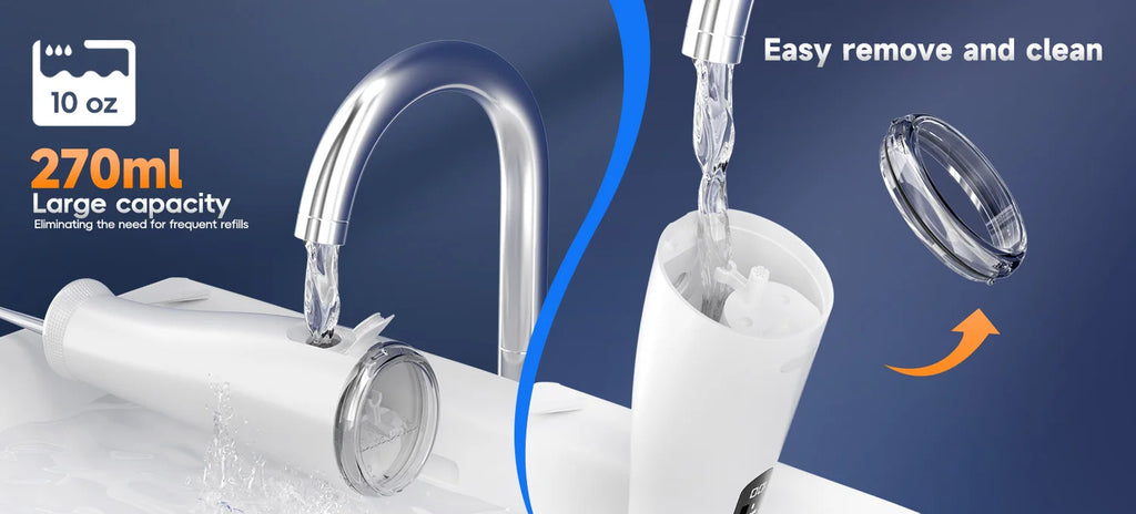 Portable Oral Irrigator and Electric Scalp Massager Set