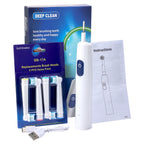 Rechargeable Rotating Electric Toothbrush with 4 Replacement Heads