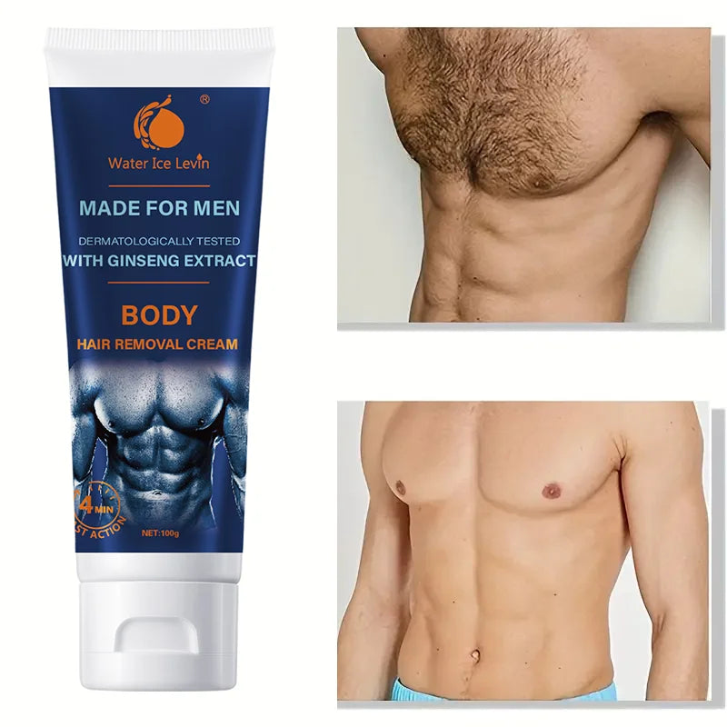Water Ice Levin Painless Hair Removal Cream for Men and Women 100g