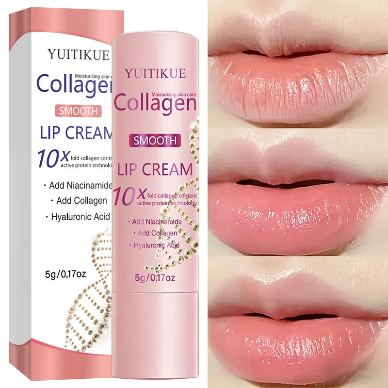 10X Collagen Lip Cream Moisturizing Hyaluronic Acid Lip Balm Treatment - 2