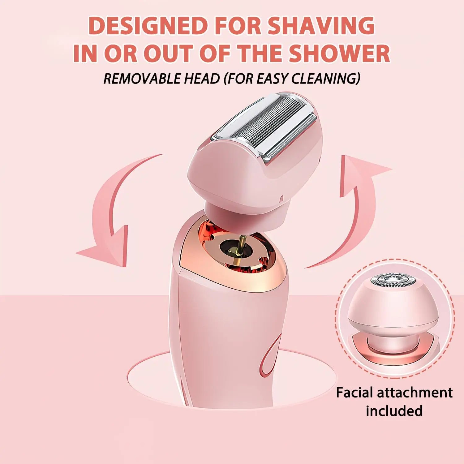 Electric Women's Body Hair Shaver and Bikini Trimmer - 3