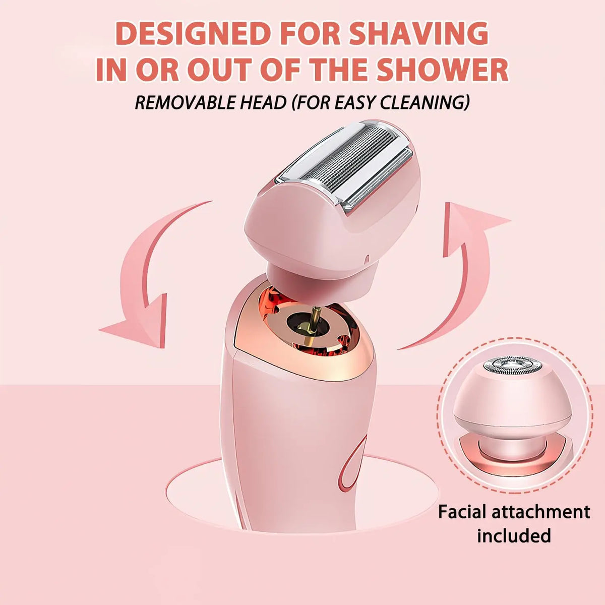 Electric Women's Body Hair Shaver and Bikini Trimmer