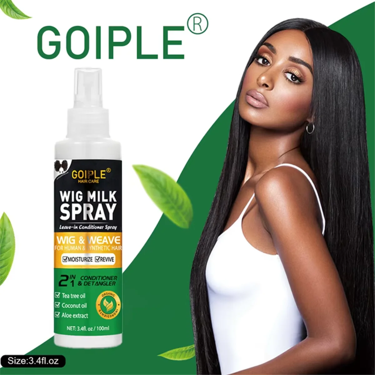 Goiple Wig Milk Spray Detangler and Hair Care Kit for Synthetic Wigs - 7