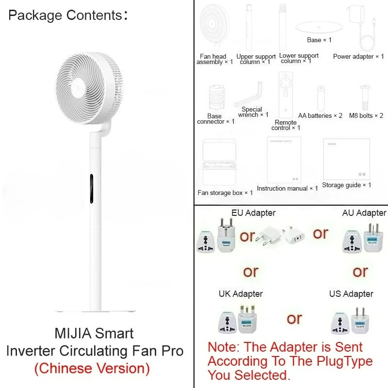 MIJIA Smart Inverter Circulating Fan Pro 3D Auto Oscillation Cooling