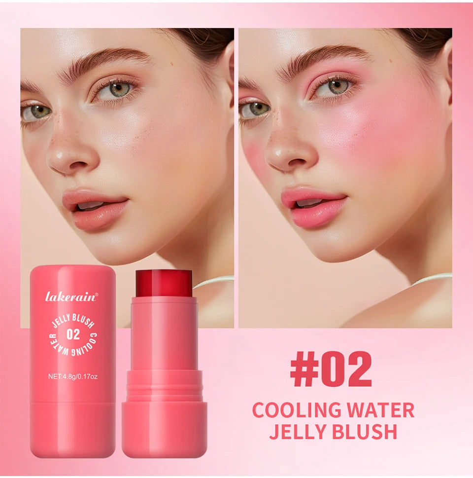 Cooling Water Jelly Blush Stick for Cheeks and Lips - 11