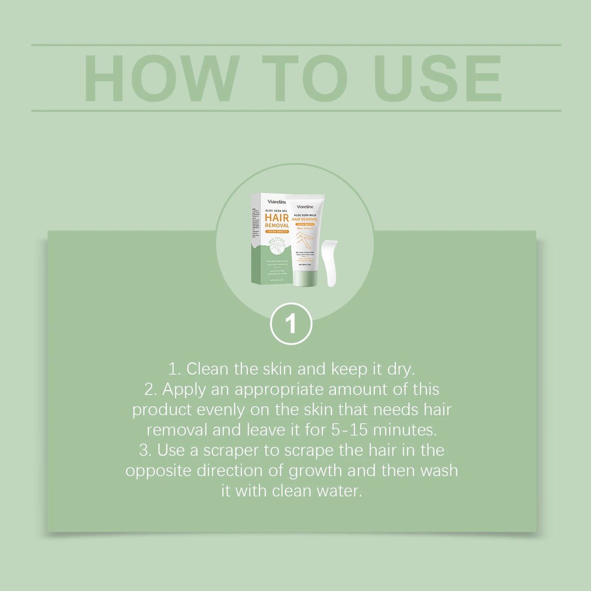 Painless Aloe Vera Hair Removal Cream for Whole Body