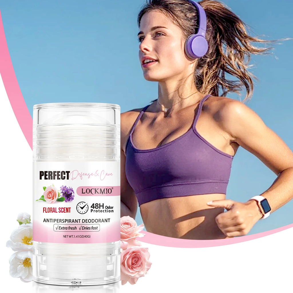 Lockmio Antiperspirant Deodorant Stick Floral Scent 48H Odor Protection