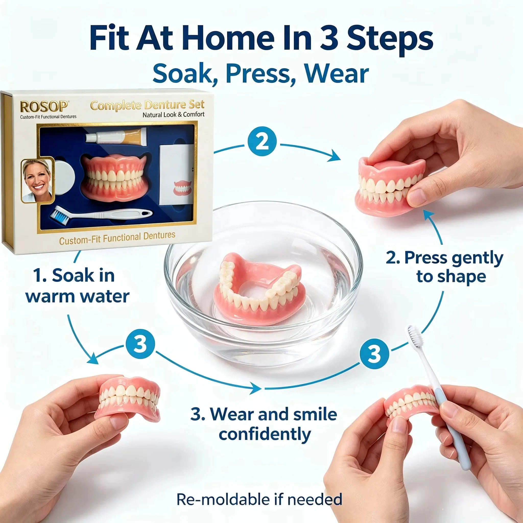 Cosmetic Smile Veneers for Upper and Lower Teeth - 7