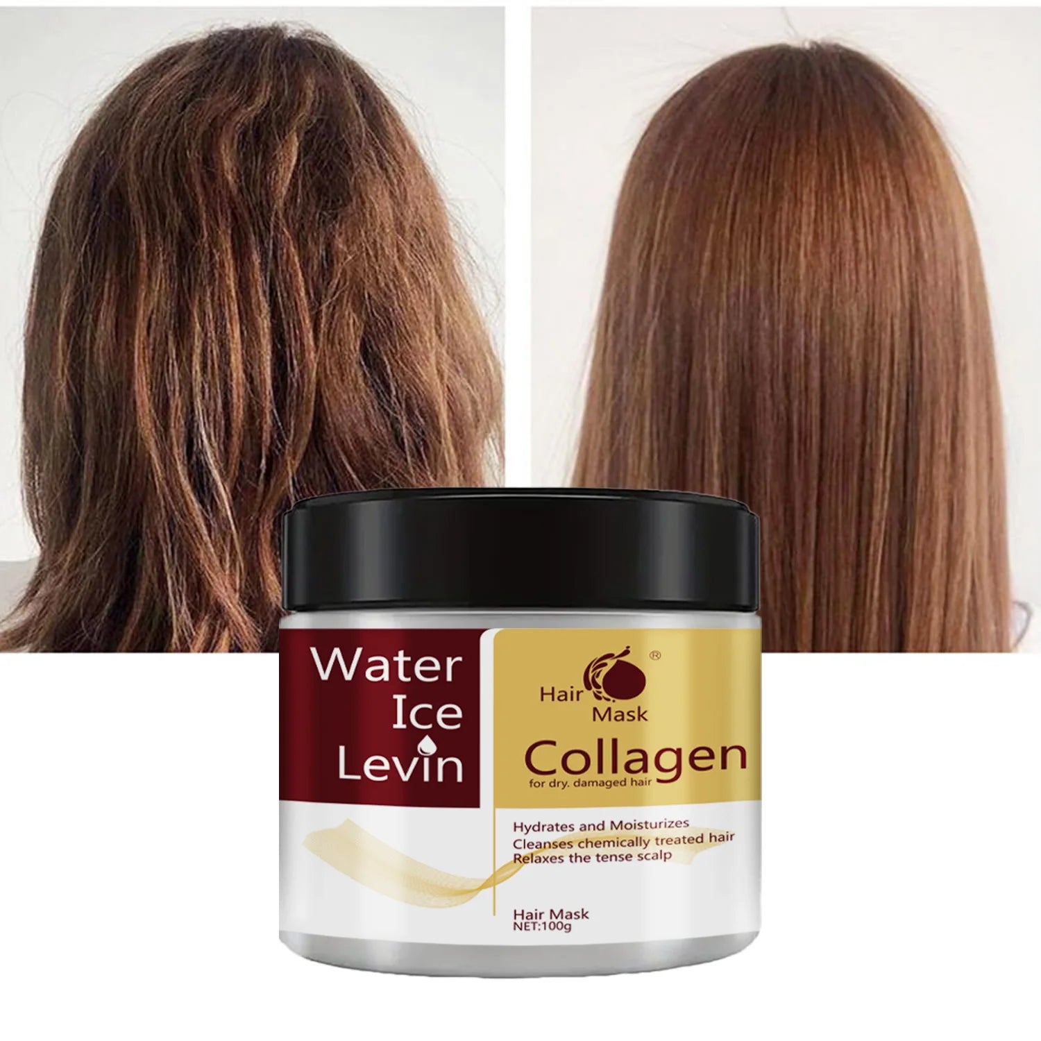 Collagen Keratin Hair Mask Repair Treatment for Frizz and Damaged Hair - 6