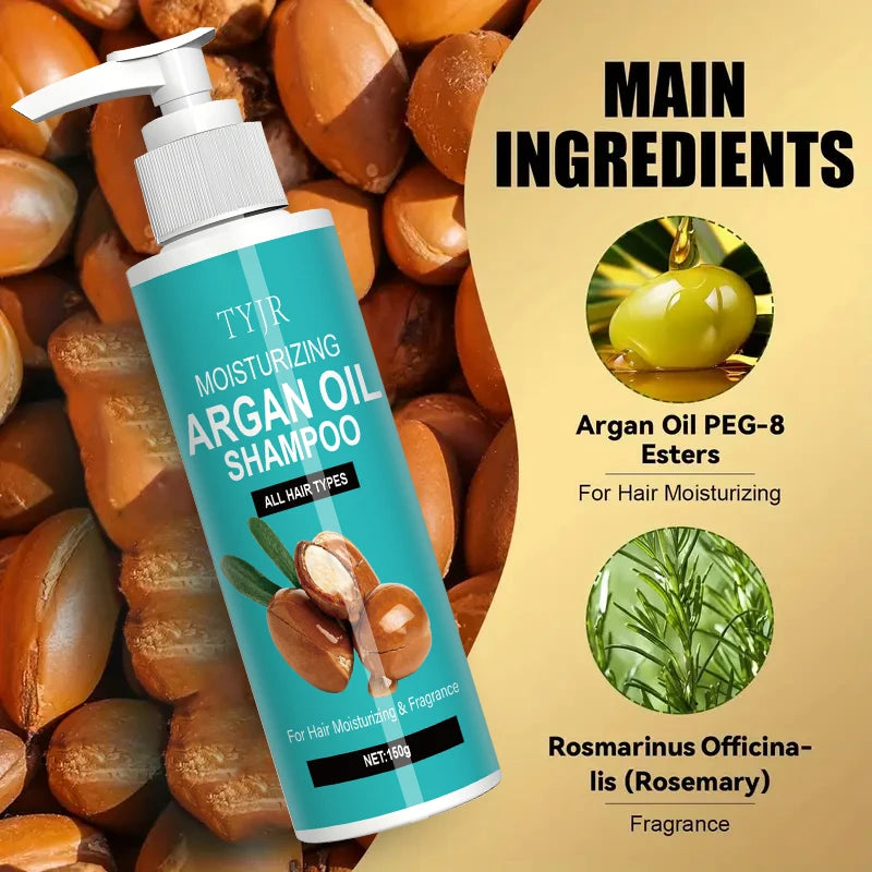 Argan Oil Moisturizing Shampoo for All Hair Types 150g