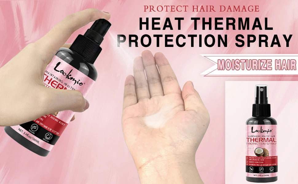 Rosemary Mint Hair Thermal Protection Spray and Nourishing Oil Set - 7
