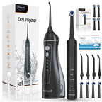 Electric Water Flosser and Toothbrush Set for Oral Care