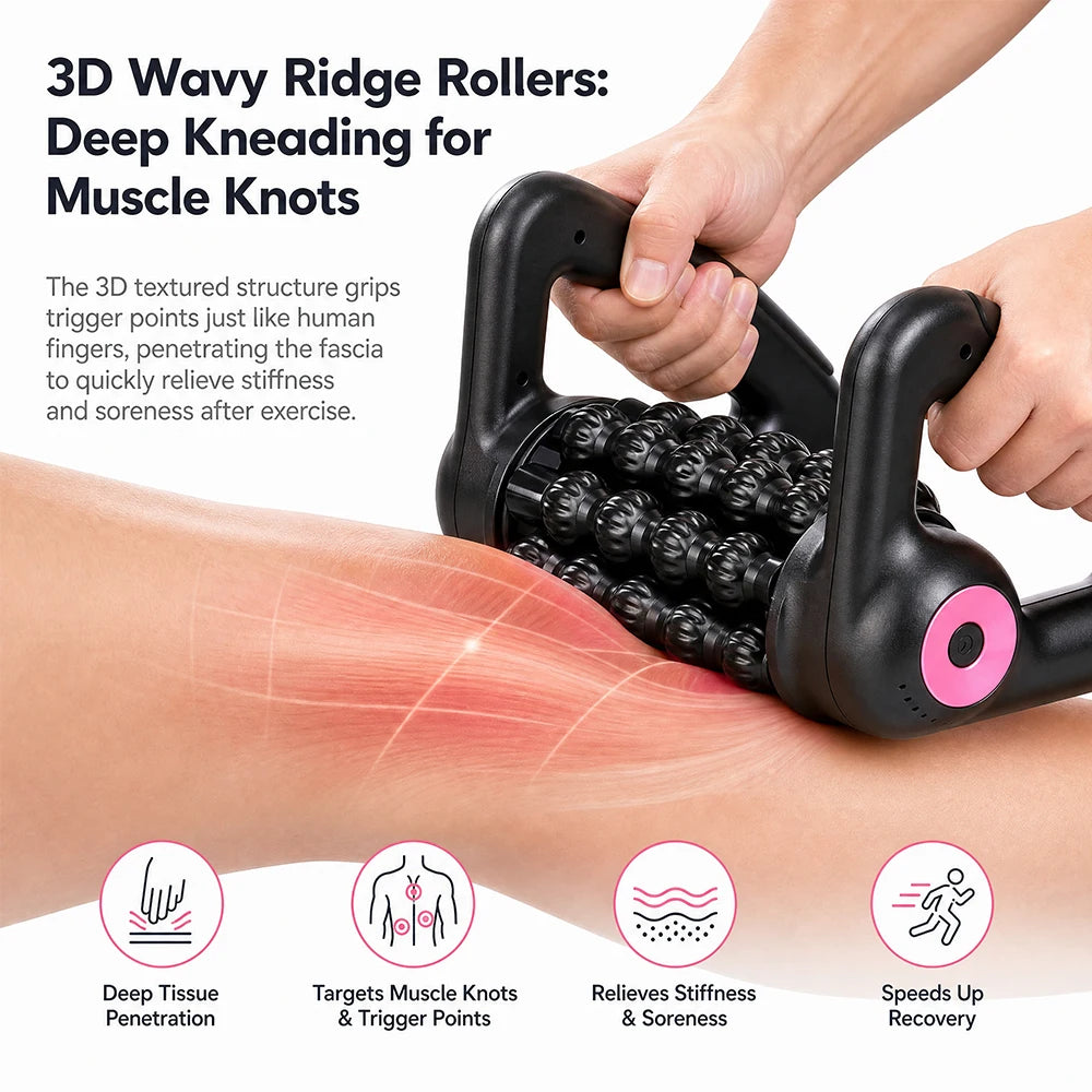 Electric Deep Tissue Muscle Roller Massager for Recovery