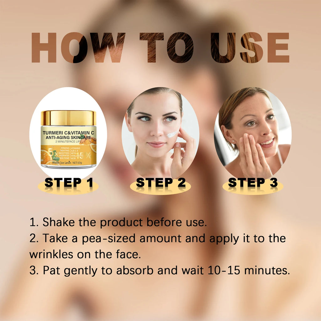 Turmeric Vitamin C Face Cream Anti Aging Firming Moisturizer 60g