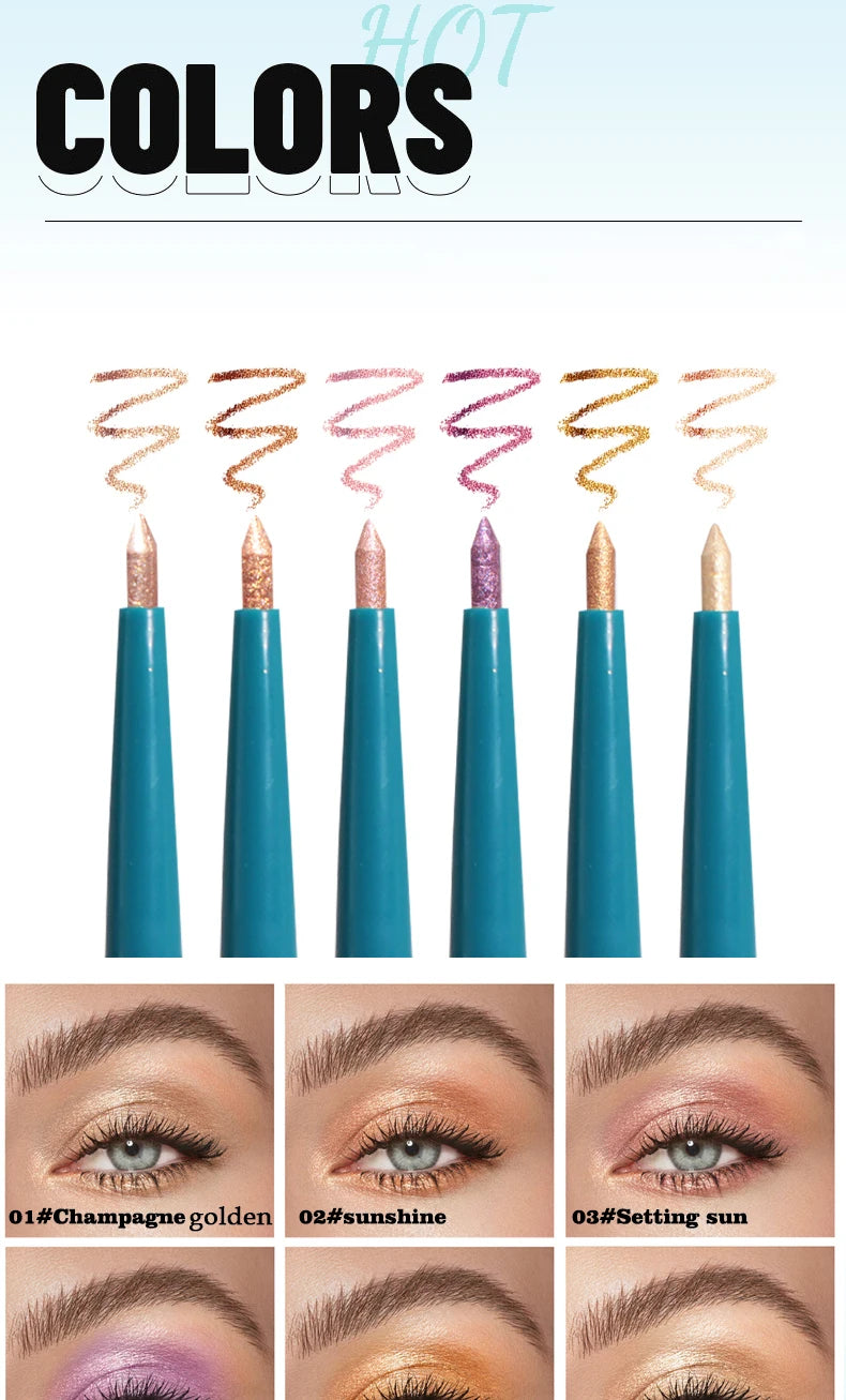 Peifen Waterproof Eyeshadow Stick Shiny Shimmer Eye Makeup Pen