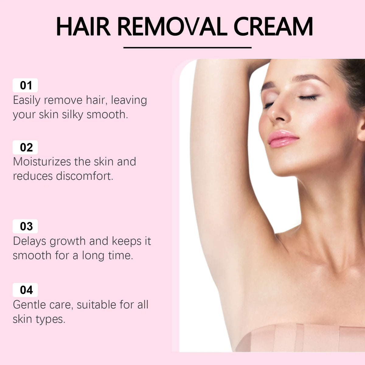 Gentle Hair Removal Cream and Soothing Aftercare Set