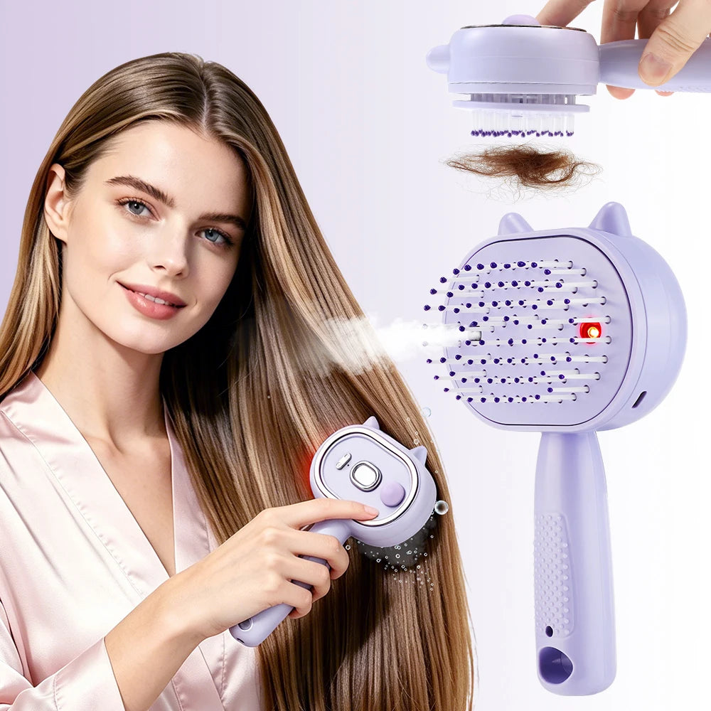 Electric Mist Spray Massage Comb for Scalp and Hair Care - 7