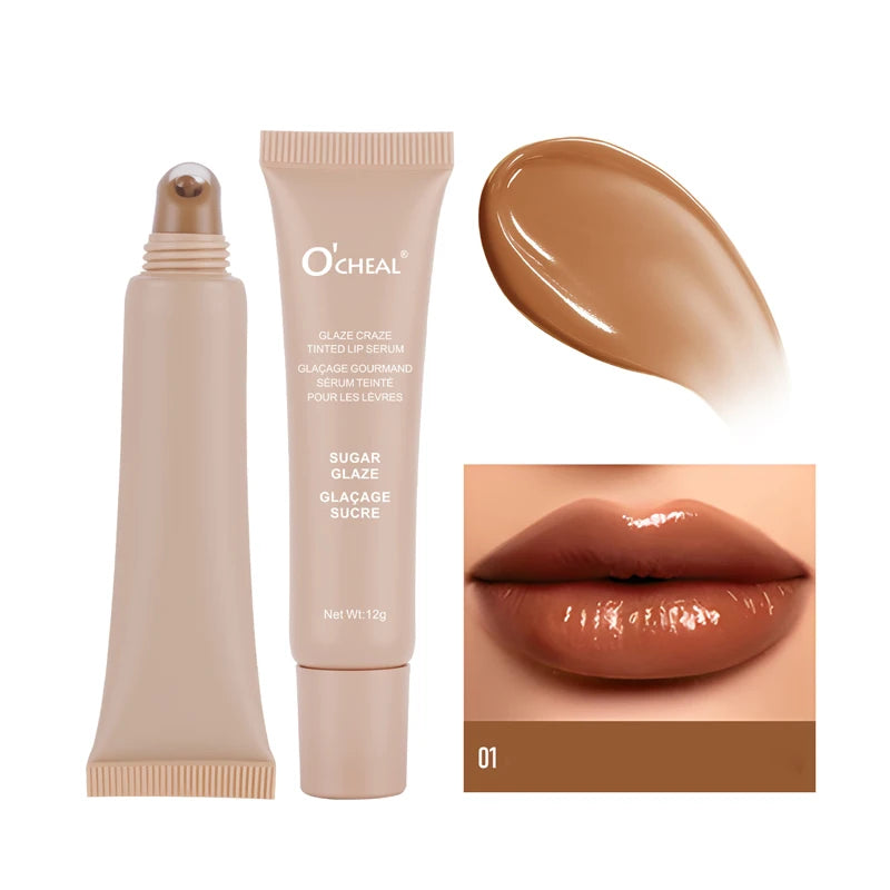 O'Cheal Glaze Tinted Lip Serum Moisturizing Gloss