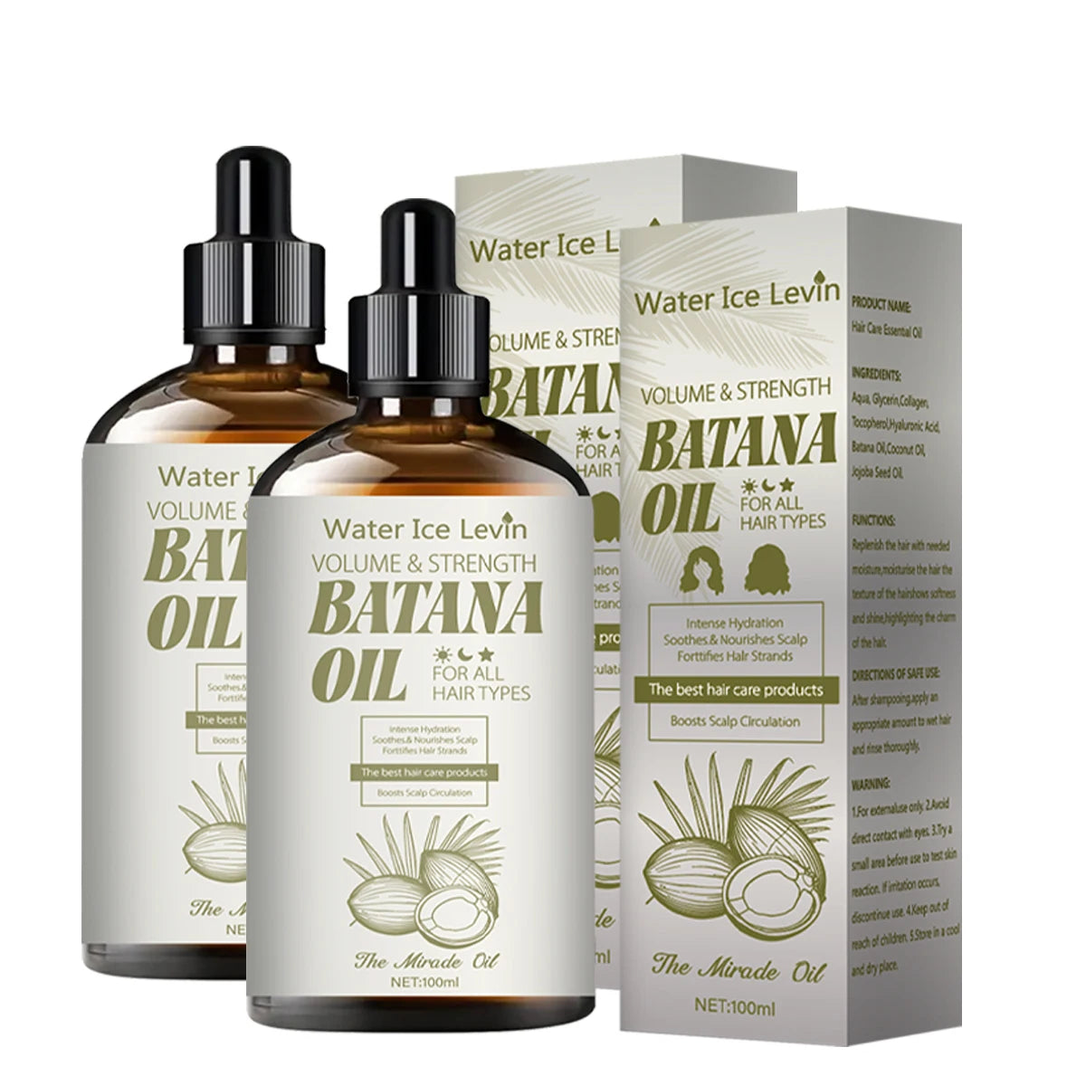 Batana Oil Hair Treatment with Coconut and Jojoba Oils for Hair Care